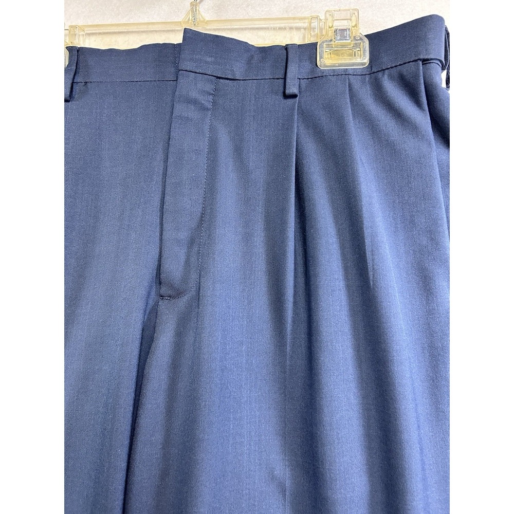 Haggar Dress Pants‎ Premium Comfort Navy Cuffed Size 34/32